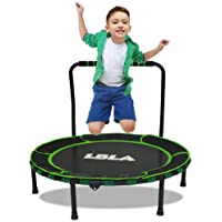 Los mejores  - LBLA Trampolín para niños- mini trampolín de 92 cm- trampolín para interiores y exteriores con asa y cubierta protectora…